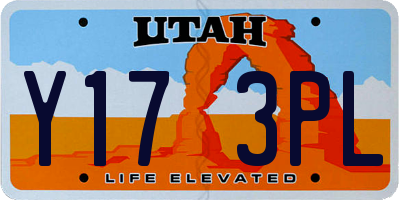UT license plate Y173PL