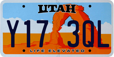 UT license plate Y173QL