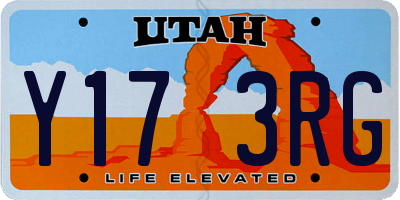 UT license plate Y173RG