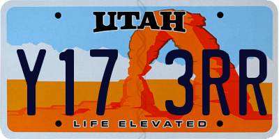 UT license plate Y173RR