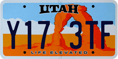 UT license plate Y173TF