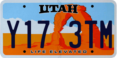 UT license plate Y173TM
