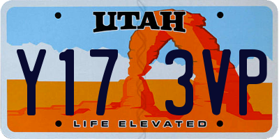 UT license plate Y173VP
