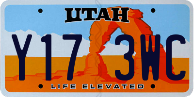 UT license plate Y173WC