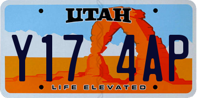 UT license plate Y174AP