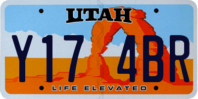 UT license plate Y174BR