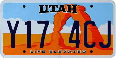 UT license plate Y174CJ