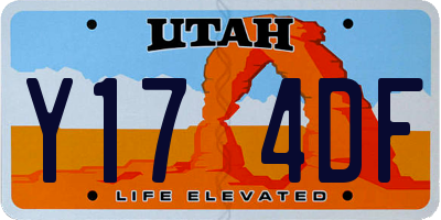 UT license plate Y174DF