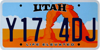 UT license plate Y174DJ
