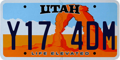 UT license plate Y174DM