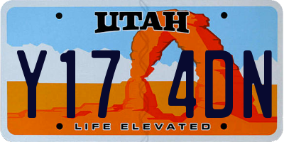 UT license plate Y174DN