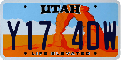 UT license plate Y174DW