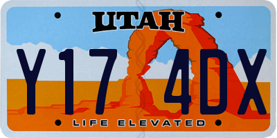 UT license plate Y174DX
