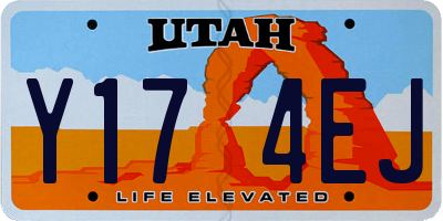 UT license plate Y174EJ