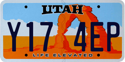 UT license plate Y174EP