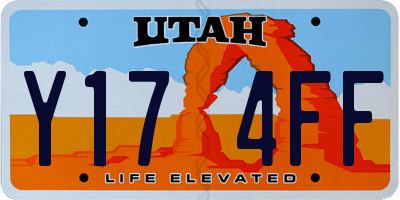 UT license plate Y174FF