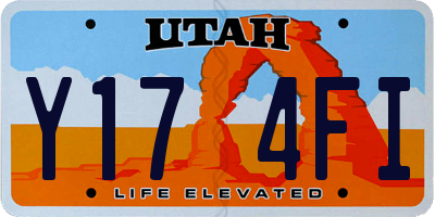 UT license plate Y174FI
