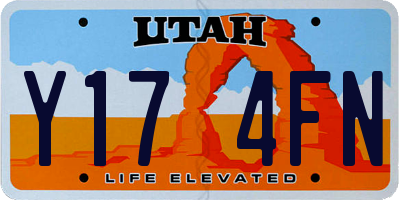 UT license plate Y174FN