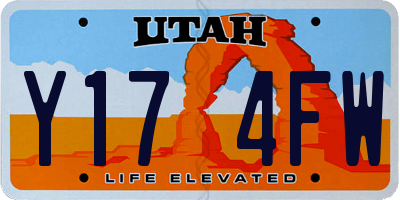 UT license plate Y174FW