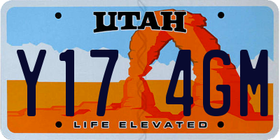 UT license plate Y174GM
