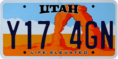 UT license plate Y174GN