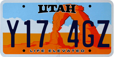 UT license plate Y174GZ