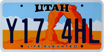 UT license plate Y174HL