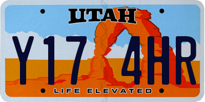 UT license plate Y174HR
