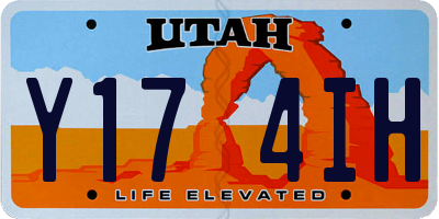 UT license plate Y174IH