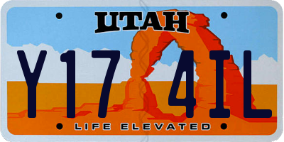 UT license plate Y174IL