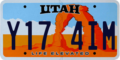 UT license plate Y174IM