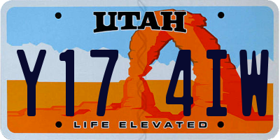 UT license plate Y174IW