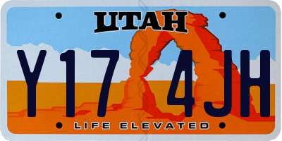 UT license plate Y174JH