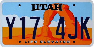 UT license plate Y174JK