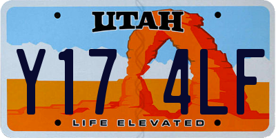 UT license plate Y174LF