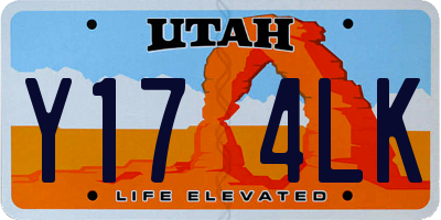 UT license plate Y174LK