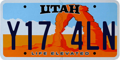 UT license plate Y174LN