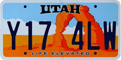 UT license plate Y174LW