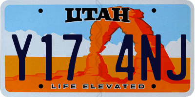 UT license plate Y174NJ
