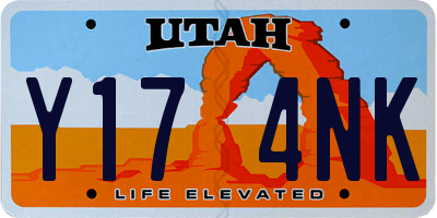 UT license plate Y174NK