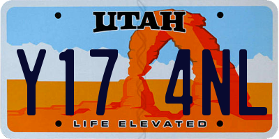 UT license plate Y174NL