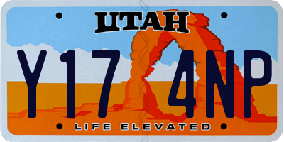 UT license plate Y174NP