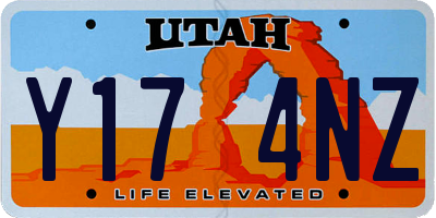 UT license plate Y174NZ