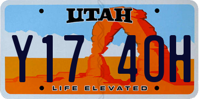 UT license plate Y174OH