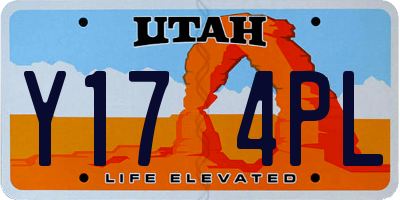 UT license plate Y174PL