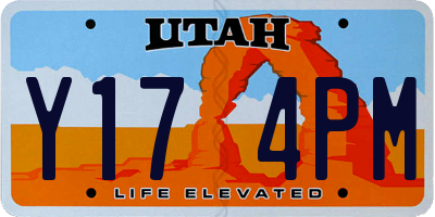 UT license plate Y174PM