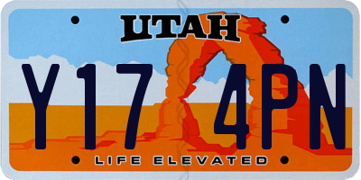 UT license plate Y174PN
