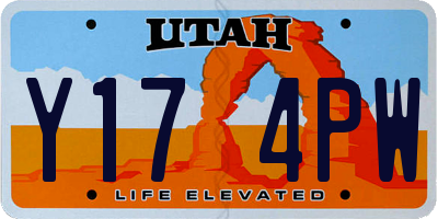 UT license plate Y174PW