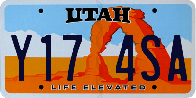 UT license plate Y174SA