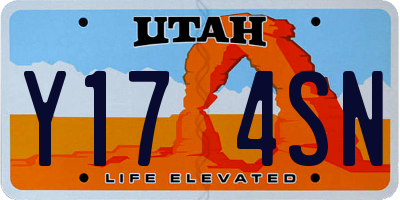 UT license plate Y174SN